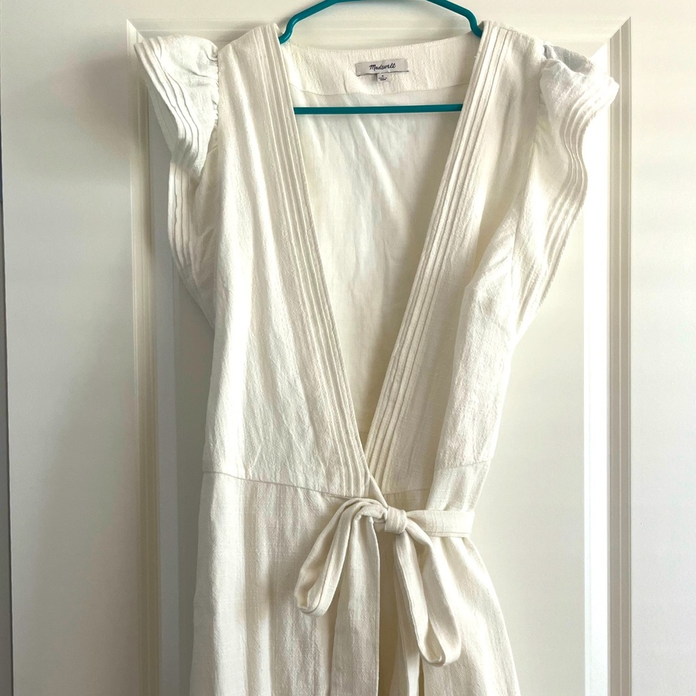 Madewell Wrap Dress in White